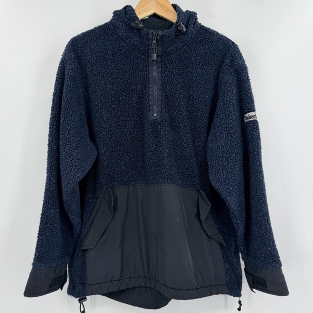 Timberland Vintage Sherpa Tool‎ Dark Blue Fleece Jacket Men’s Small